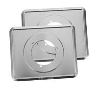 SHINEOFI 2pcs Gas Stove Drip Tray Metal Burner Covers Spill Catcher for Kitchen Gas Ranges Easy Replacement Drip Pan