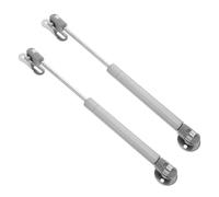 SHINEOFI 2pcs Gas Struts Lift Support for Cabinet Doors with 20n Strength, 10.6 Inch Pneumatic Support Struts Featuring Smooth and Silent Closure, Silver Iron and Plastic Material