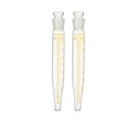 SHINEOFI 2pcs Glass Centrifuge Tubes with Lid Smooth Wall Science Test Vials for Laboratory Liquid Samples Transparent High Reliability Sample Containers