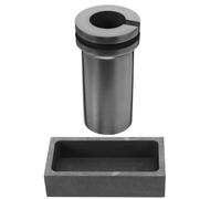 SHINEOFI 2pcs Graphite Ingot Mold for Metal Refining with Optimized Flow Design Compatible with Gold Silver Copper Aluminum Smelting Furnaces Easy to Use and Clean Crucibles for Jewelry