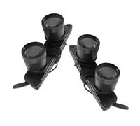 SHINEOFI 2pcs Head-mounted Binocular Glasses with 3x Magnification, Rapid Focusing Waterproof Spectator Glasses for Fishing and Outdoor Sports, Compact PC Material Wearable Magnifying