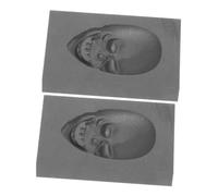 SHINEOFI 2pcs High Density Graphite Skull Ingot Molds for Metal Casting Heat Resistant Refining Mold for Silver Copper Melting and Jewelry Craft