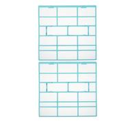 SHINEOFI 2pcs HVAC Washable Filter: 1HP Air Conditioner Mesh Screen Replacement for Window AC Units - Reusable Filter Pad for Home & Office Use