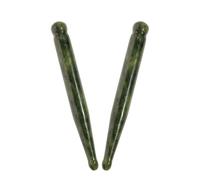 SHINEOFI 2pcs Jade Massage Stick Set for Home Use, Manual Acupressure Tool with Spa-Level Massage Benefits, Facial and Neck Relaxation, Natural Jade Stone Facial Massagers