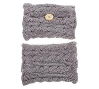 SHINEOFI 2pcs Knitted Coffee Mug Cozy Sleeve Heat Insulating Cup Cover for Hot and Cold Drinks Soft Machine Washable Cup Sleeves Comfortable Tea and Coffee Mug Warmers in Light Grey