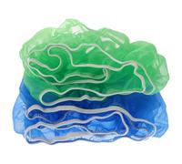 SHINEOFI 2pcs Large Mesh Birdcage Covers Dustproof Bird Cage Aprons Green and Blue Printed Net for Parakeet and Songbird Cages