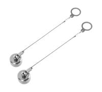 SHINEOFI 2pcs M8 Aviation Plug Protective Covers with Chain, Metal Circular Male Connector Caps, Ip67 Waterproof and Corrosion Resistant Dustproof Caps for Equipment and Control Panels