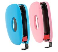 SHINEOFI 2pcs Manual Office Paper Hole Puncher Two Hole Punch for Loose Leaf Desktop Binder Puncher Tool