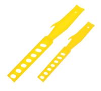 SHINEOFI 2pcs Manual Paint Stirring for Even Mixing Portable Design Yellow Pp Material Paint for Crafts and Projects for DIY Use