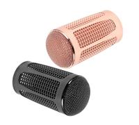 SHINEOFI 2pcs Metal Ball Head Microphone Mesh Grille Replacement I D Handheld Mic Windscreen Cover for Ktv Studio Karaoke with Wind Noise Reduction and Breath Control