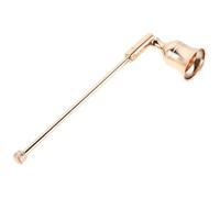 SHINEOFI 2pcs Metal Candle Snuffer with Long Handle Bell-shaped Flame Extinguisher for Tealights and Scented Candles for Home and Dinner Party Safety