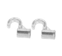 SHINEOFI 2pcs Metal Hook Kit Locker Hooking Kit Closet Hanger Connector Hooks Door Hanger for Wardrobe