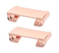 SHINEOFI 2pcs Metal Watch Band Adapters for Watch Rose Gold Strap Connector Replacement with Slip Secure Attachment Abrasion Resistant