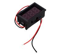 SHINEOFI 2pcs Mini Digital Dc Voltmeter 3.5v-30v LED Display Voltage Tester Panel Meter for Industrial and Electrical Monitoring with 0.56" Red Digit Screen