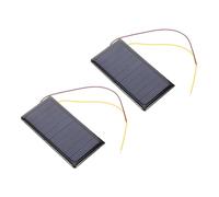 SHINEOFI 2pcs Mini Solar Panel Kit Portable Micro Solar Cells with Wire for DIY Projects Science Experiments Lightweight Renewable Energy Source for Outdoor Use