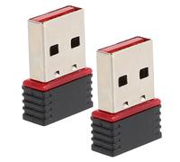 SHINEOFI 2pcs Mini Wireless USB Adapter for Computer and Notebook, 150m Wifi Receiver with Easy Connection and Plug and Play, Plastic and Metal Network Adapter for Offices and Homes
