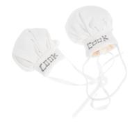 SHINEOFI 2pcs Miniature Chef Hats for Dolls Lightweight Tiny Cooking Caps for Dollhouse Kitchen Bakery Decoration and Stuffed Animal Dress-up Accessories