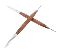 SHINEOFI 2pcs Nail Liner Pen Dual Ended Design with Wood and Silicone Material for Versatile Application and Comfortable Grip for Home Nail Art