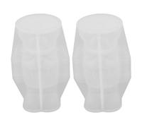SHINEOFI 2Pcs Nutcracker Silicone Candle Molds for DIY Christmas Candle Making, Small Nutcracker Fondant and Wax Casting Moulds, Non-Toxic Silicone for Aromatherapy and Resin Craft