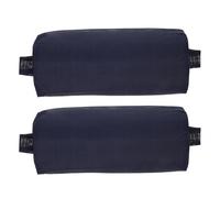 SHINEOFI 2pcs Outdoor Spa Pillow Navy Blue Quick-drying Mesh Headrest for Patio Chaise Lounge with Adjustable Neck and Lumbar Support Recliner Cushion for Pool Beach Backyard Office