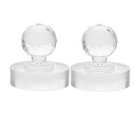 SHINEOFI 2pcs Paint Grinding Muller Round Manual Pigment Grinder for Artists Acrylic Watercolor Oil Painting Tools Smooth Surface Efficient Color Blending