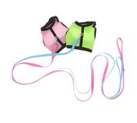 SHINEOFI 2pcs Pet Leash Vest Adjustable Small Dog Kitten Harness Leash for Walking Travel Comfortable Mesh Design Suitable for Hamster Ferret Guinea Pig Bunny Outdoor Use