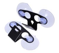 SHINEOFI 2pcs Plastic Radar Mount Suction Cup Holder for Car Windshield Automotive Dashboard Radar Bracket Compatible with Detector Vehicle Interior Accessories for Driving Safety