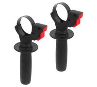 SHINEOFI 2pcs Plastic Replacement Handle for Electric Hammer and Impact Drill with Wear Resistance and Ergonomic Design, Black Non-Slip Grip for Professional Construction Projects and Home