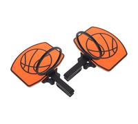 SHINEOFI 2pcs Plastic Trash Bin Basketball Hoop with Quick Assembly and Wear-resistant Features, Contemporary Style Clip-on Mini Hoop for Waste Bins in Homes and Offices