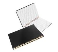 SHINEOFI 2pcs Portable Accounting Journal with Efficient Grid Design for Business and Home Use PP Cover for Record Keeping