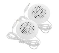 SHINEOFI 2pcs Portable Mini Pillow Speakers Jack Plug for Sleep and Travel, Wired External Stereo Sound Speakers for Phone, Cd, and Computer