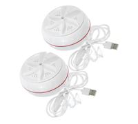SHINEOFI 2Pcs Portable Mini Washing Machine Low Noise USB Charging Washer for Underwear Socks and Clothes Efficient Stain Removal for Travel and Home Use
