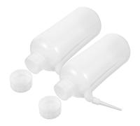 SHINEOFI 2pcs Portable Transparent Plastic Watering Washing Bottles with Tip for Precise Gardening and Cleaning Flexible Heat-resistant Squeeze Bottles for Indoor Outdoor Plants