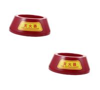 SHINEOFI 2pcs Powder Fire Extinguisher Base Durable Plastic Floor Stand Holder for Extinguishers Practical Stable Design for Home Office Garage Use Strong Bearing Capacity Space Saving