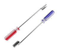 SHINEOFI 2pcs Precision Screwdriver and Connector Extraction Tool for Video Equipment Compact Cold Rolled Steel Multipurpose Terminator Type Connector Extractor Lightweight Portable for