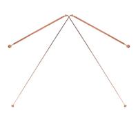 SHINEOFI 2Pcs Pure Copper Dowsing Rods Water Divining Tool for Treasure Hunting Paranormal Activity and Buried Object Detection Portable and Easy to Use