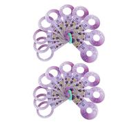 SHINEOFI 2pcs Purple Plastic Pocket Caliper for Fruit Size Sorting, Grape Diameter Measuring Tool with One-handed Operation, for Outdoor Sorting after Harvest