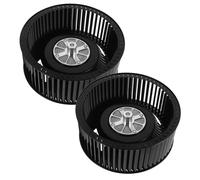 SHINEOFI 2pcs Range Hood Blower Wheel Motor Accessory Polished Vent Hood Fan Replacement with Low Noise for Kitchen Exhaust Ventilation