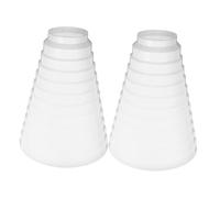 SHINEOFI 2pcs Range Hood Duct Reducer Connector Ventilation System Adapter Durable Construction for Optimal Airflow Easy Installation for Kitchen Ventilation Needs