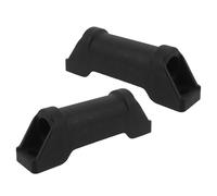 SHINEOFI 2pcs Recliner Footrest Attachment Footrest Slider Pad for Gaming Chair Black Plastic Comfort Upgrade Replacement Easy Installation