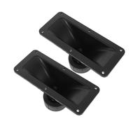 SHINEOFI 2pcs Rectangular Horn Tweeters for Loudspeakers Energy-efficient Piezoelectric Stage Audio Speakers with Sound Compact Design for Professional Car Event and Home Stereo Systems