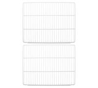 SHINEOFI 2pcs Refrigerator Divider Shelf Inside Freezer Storage Racks Replacement Horizontal Partition Wire Separator Panel Iron Mesh Board For Commercial Soda Fridge Inside