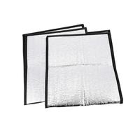 SHINEOFI 2pcs Reptile Heat Mat with Reflective Film, Pet Heating Pads for Snake, Aluminium Film and Pearl Cotton Insulation, Warmth and Temperature Retention for Winter Pet Nest
