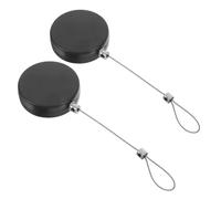 SHINEOFI 2pcs Retractable Remote Control Security Lock Durable Theft Cable Tether with Steel Wire Space Saving Design for Controllers Outdoor Use Weather Resistant and Secure