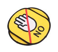 SHINEOFI 2pcs Reusable Alert Stickers for Dog Vests and Harnesses Id Tags with Clear No Pet Leash Label Multiple Colors and Shapes Easy to Clean