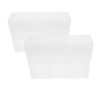 SHINEOFI 2pcs Reusable Plastic Pigeon Feeding Box Bird Feeding Cup with Easy-to-clean Design White Automatic Feeder Suitable for Bird Cages and Parrot