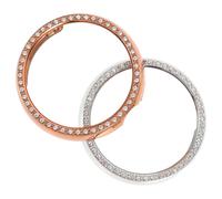 SHINEOFI 2pcs Rhinestone Watch Bumper Case for Pixel Watch Lightweight and Protector Easy Installation Scratch and Impact Silver and Rose Gold