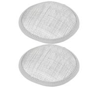 SHINEOFI 2pcs Round Fascinator Hat Base Millinery Support for DIY Beret Making Vintage Headwear Craft Material