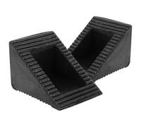 SHINEOFI 2Pcs Rubber Wheel Chocks with Handle, Portable Non-Slip Wheel Wedges for Car, Truck, Trailer, and Motorcycle Parking Stopper, Suitable for Garage and Travel Use, 12.5×7.5×6Cm