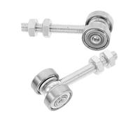 SHINEOFI 2pcs Sliding Door Pulley Rollers with Dual Bearings Diameter Durable Wheel Trolley Assembly for Closet Garage Greenhouse Industrial Sliding Gates Fit Hardware Accessory